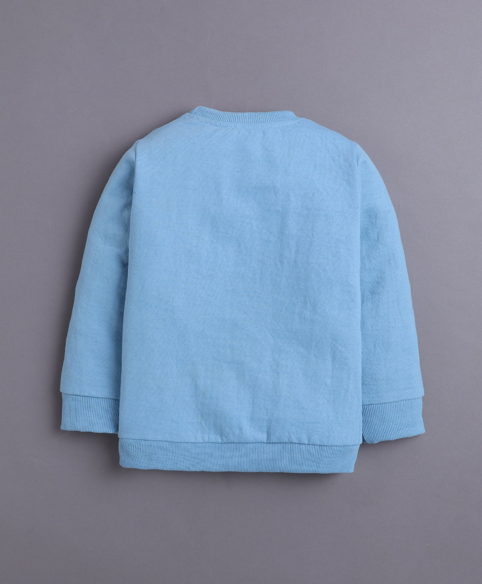 Blue & Pink Girls Full Sleeves Sweatshirt & Jogger Set