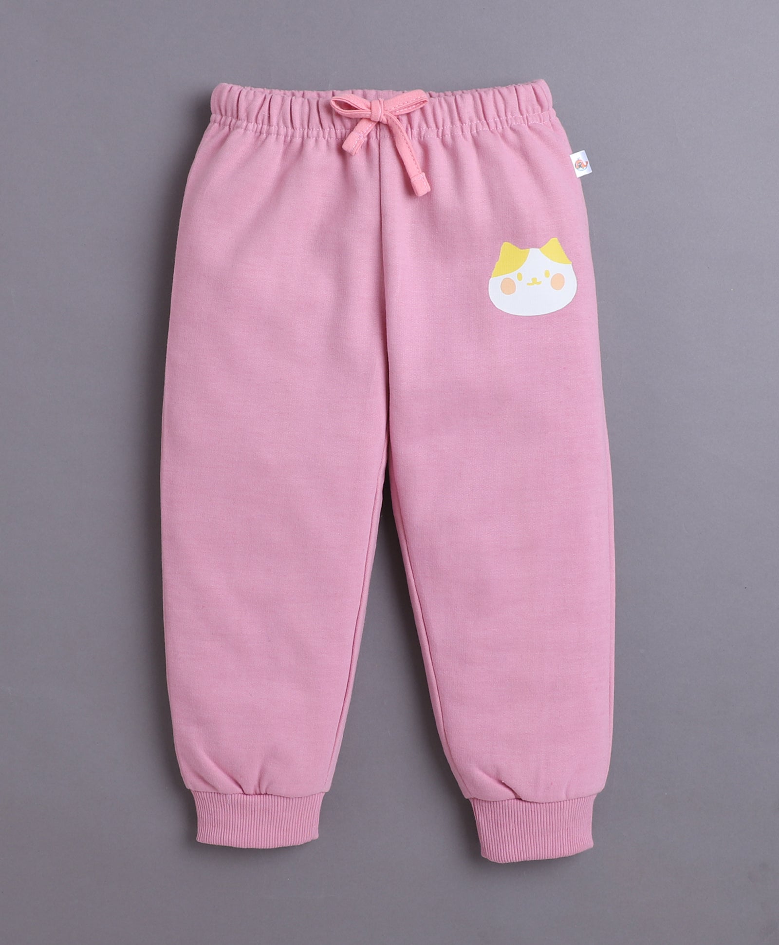 Blue & Pink Girls Full Sleeves Sweatshirt & Jogger Set