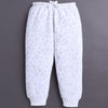 Lavender & White Girls Full Sleeves Sweatshirt & Jogger Set