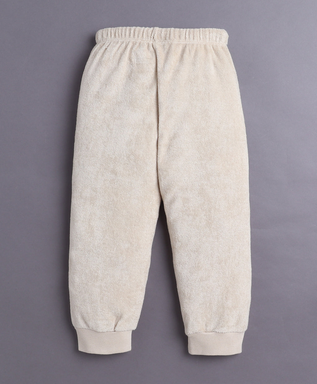 Bumzee Beige Animal Print Sweatshirt & Jogger Set, Full Sleeves, 100% Cotton