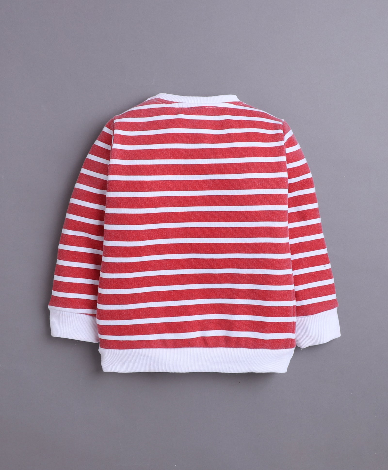 Red Boys Full Sleeves Round Neck Sweatshirt