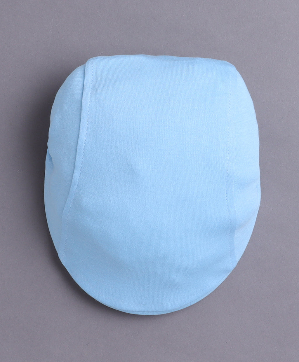 Bumzee White & Sky Blue Striped Bodysuit & Short Set, Half Sleeves, 100% Cotton