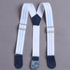 BUMZEE Sky Blue & White Boys Half Sleeves T-shirt & Short Set With Applique Bow Suspender