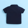 BUMZEE Navy & Mint Boys Half Sleeves T-shirt & Short Set With Bow Suspender