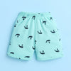 BUMZEE Navy & Mint Boys Half Sleeves T-shirt & Short Set With Bow Suspender