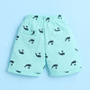 BUMZEE Navy & Mint Boys Half Sleeves T-shirt & Short Set With Bow Suspender