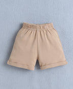 Bumzee Teal & Beige Formal Set, Half Sleeves, 100% Cotton