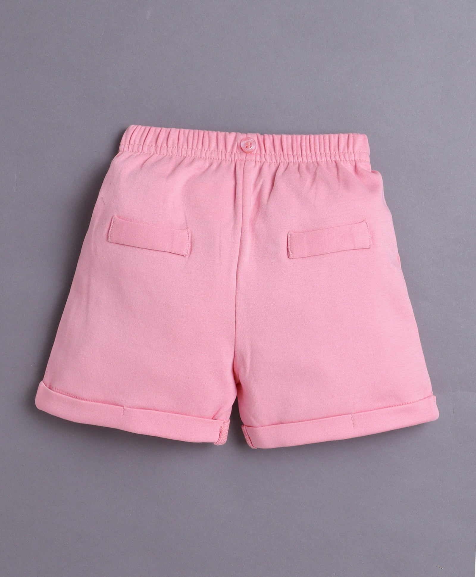 BUMZEE White & Pink Boys Half Sleeves Shirt & Short Set With Applique Bow Suspender & Cap
