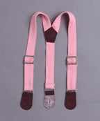 Bumzee White & Pink Striped Formal Set, Half Sleeves, 100% Cotton