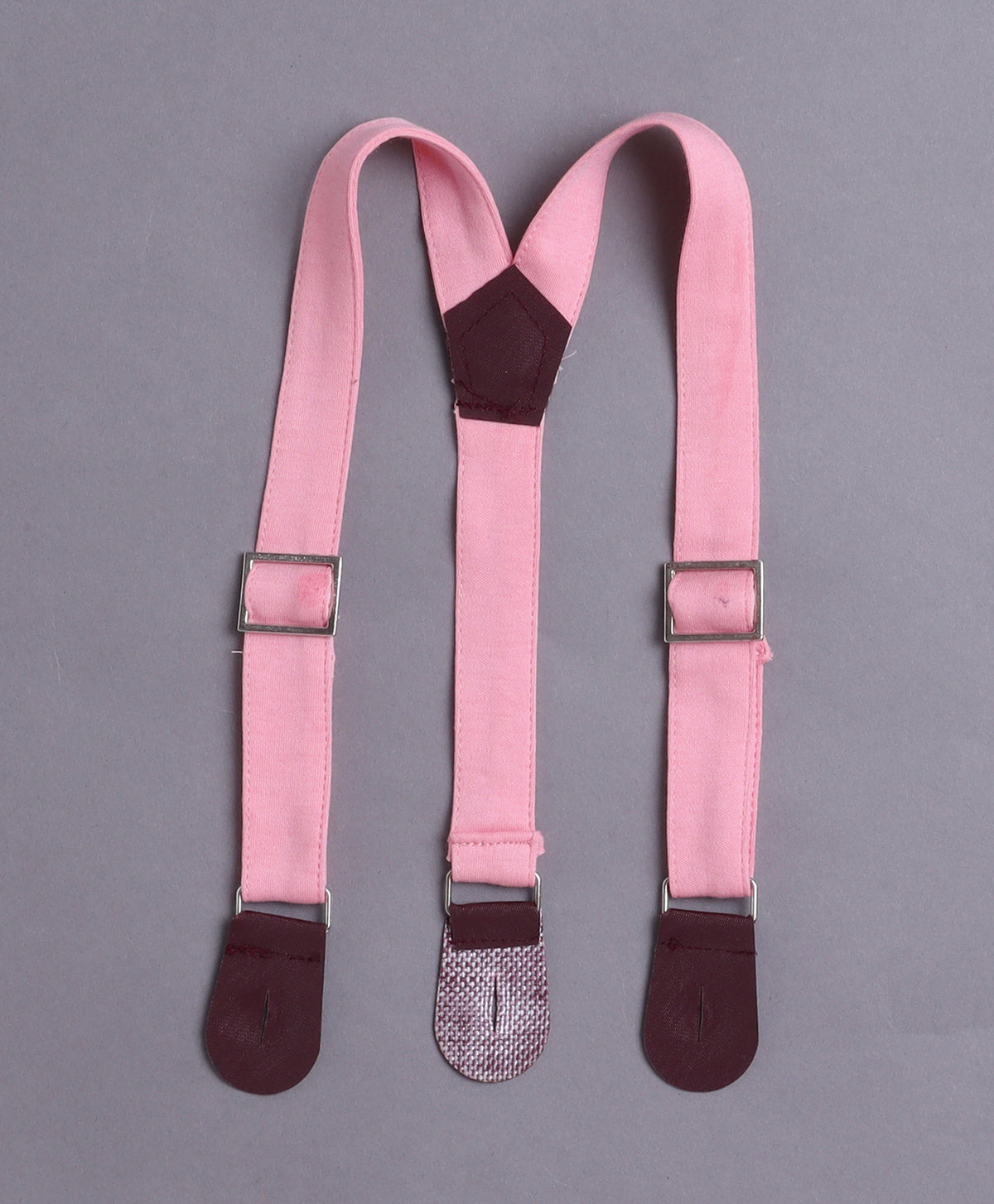 Bumzee White & Pink Striped Formal Set, Half Sleeves, 100% Cotton