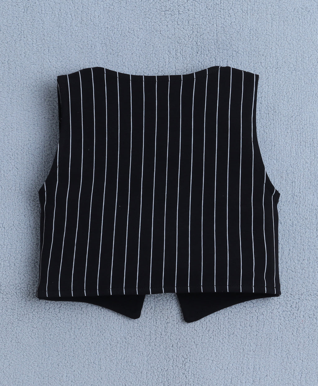 Bumzee White & Black Striped Formal Set, Full Sleeves, 100% Cotton