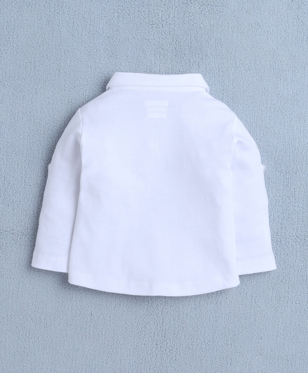Bumzee Grey & White Formal Set, Full Sleeves, 100% Cotton