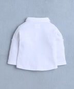 Bumzee Grey & White Formal Set, Full Sleeves, 100% Cotton