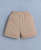 Bumzee Beige & White Formal Set, Full Sleeves, 100% Cotton
