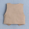 BUMZEE Beige & White Boys Full Sleeves Shirt Waistcoat & Short Set With Applique Bow