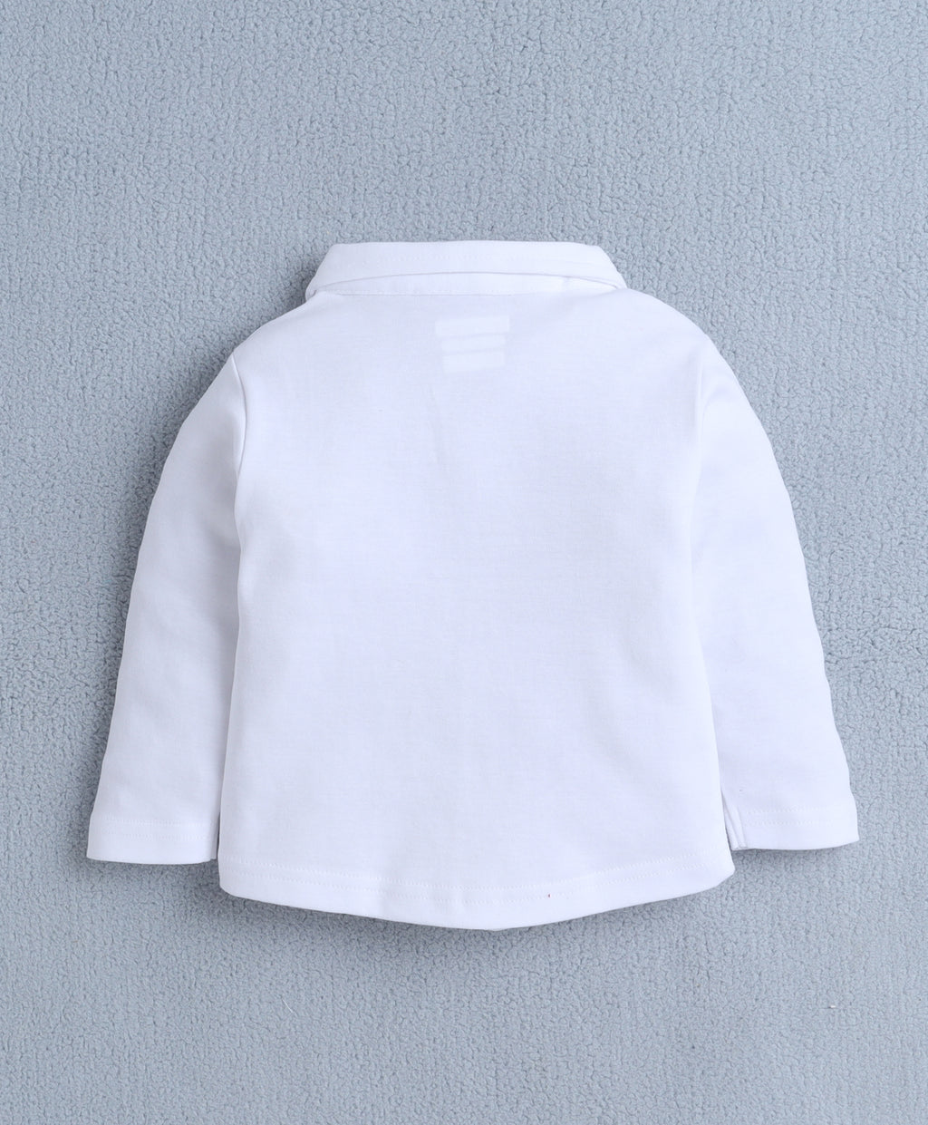 Bumzee White & Black Checked Formal Set, Full Sleeves, 100% Cotton