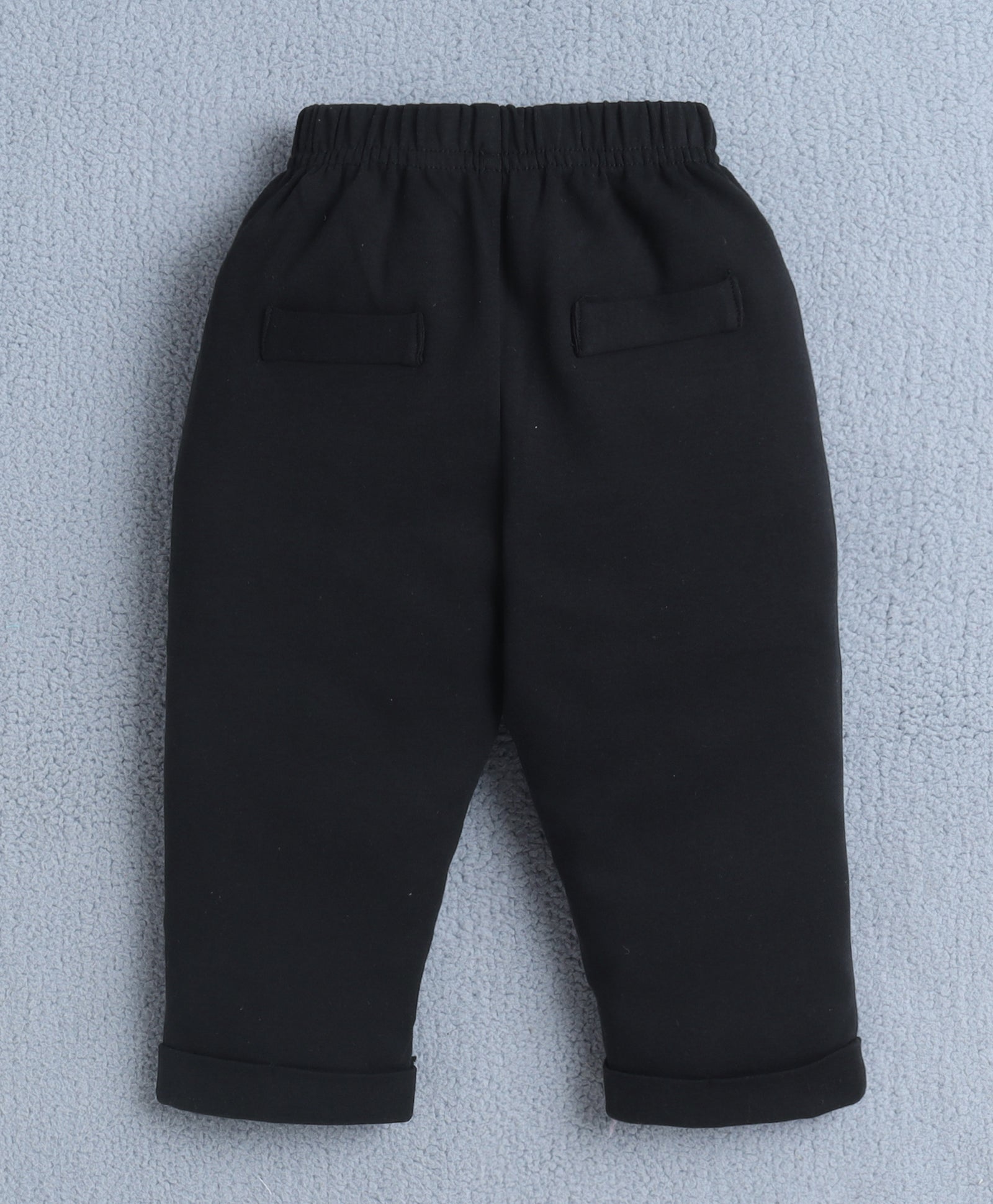 BUMZEE White & Black Boys Full Sleeves Shirt Waistcoat & Pant Set With Applique Bow