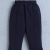 BUMZEE White & Navy Boys Full Sleeves Shirt Waistcoat & Pant Set With Applique Bow