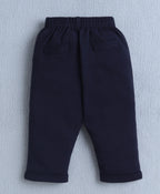 Bumzee White & Navy Checked Formal Set, Full Sleeves, 100% Cotton, with Waistcoat (Style Peb11120)