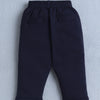 BUMZEE White & Navy Boys Full Sleeves Shirt Waistcoat & Pant Set With Applique Bow