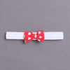 White & Red Girls Half Sleeves Bodysuit & Short Set With Headband