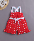 Bumzee Red Polka Dot Jumpsuit, Sleeveless, 100% Cotton