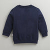 Boys Navy Full Sleeves Round Neck Sweatshirt