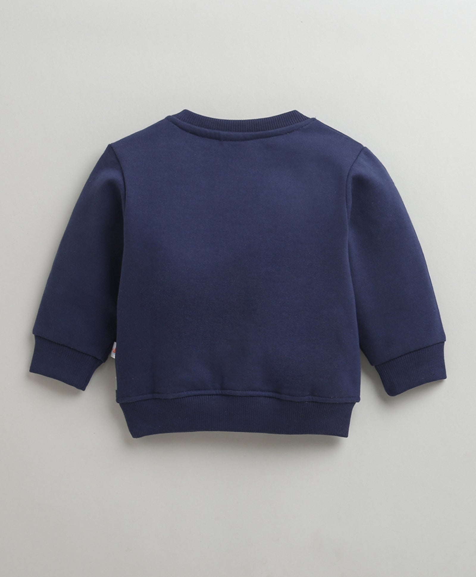 Boys Royal Blue Full Sleeves Round Neck Sweatshirt