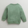 Boys Green Full Sleeves Round Neck Sweatshirt