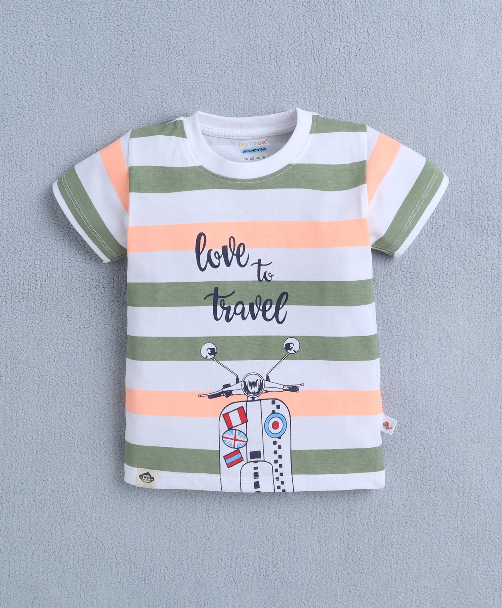 White & Green Boys Half Sleeves T-shirt & Short Set