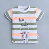 White & Green Boys Half Sleeves T-shirt & Short Set