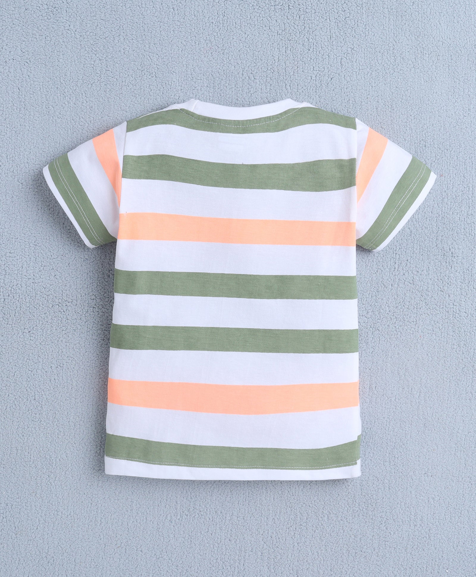White & Green Boys Half Sleeves T-shirt & Short Set