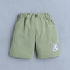 White & Green Boys Half Sleeves T-shirt & Short Set