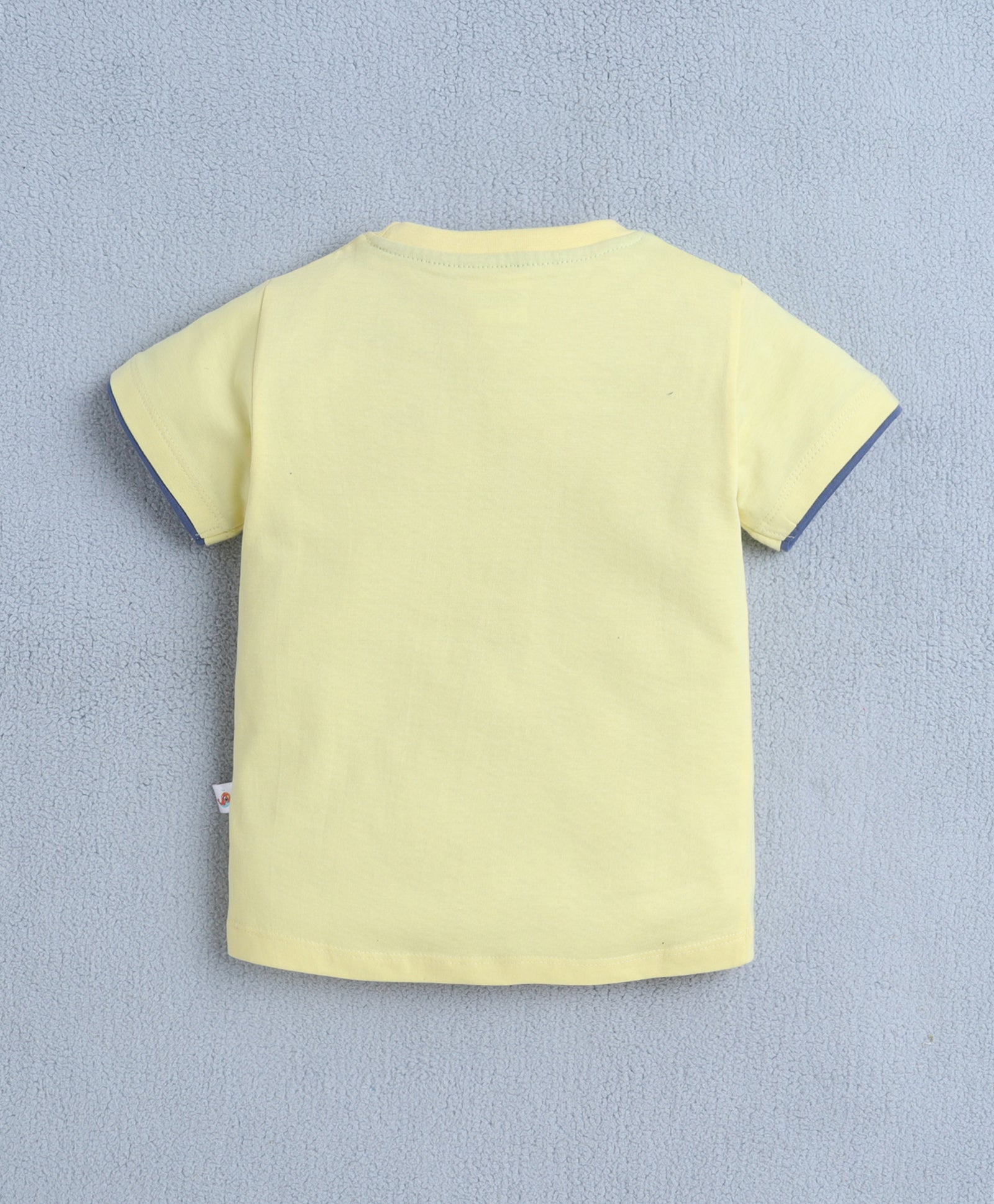 BUMZEE Yellow & Blue Boys Half Sleeves T-shirt & Short Set