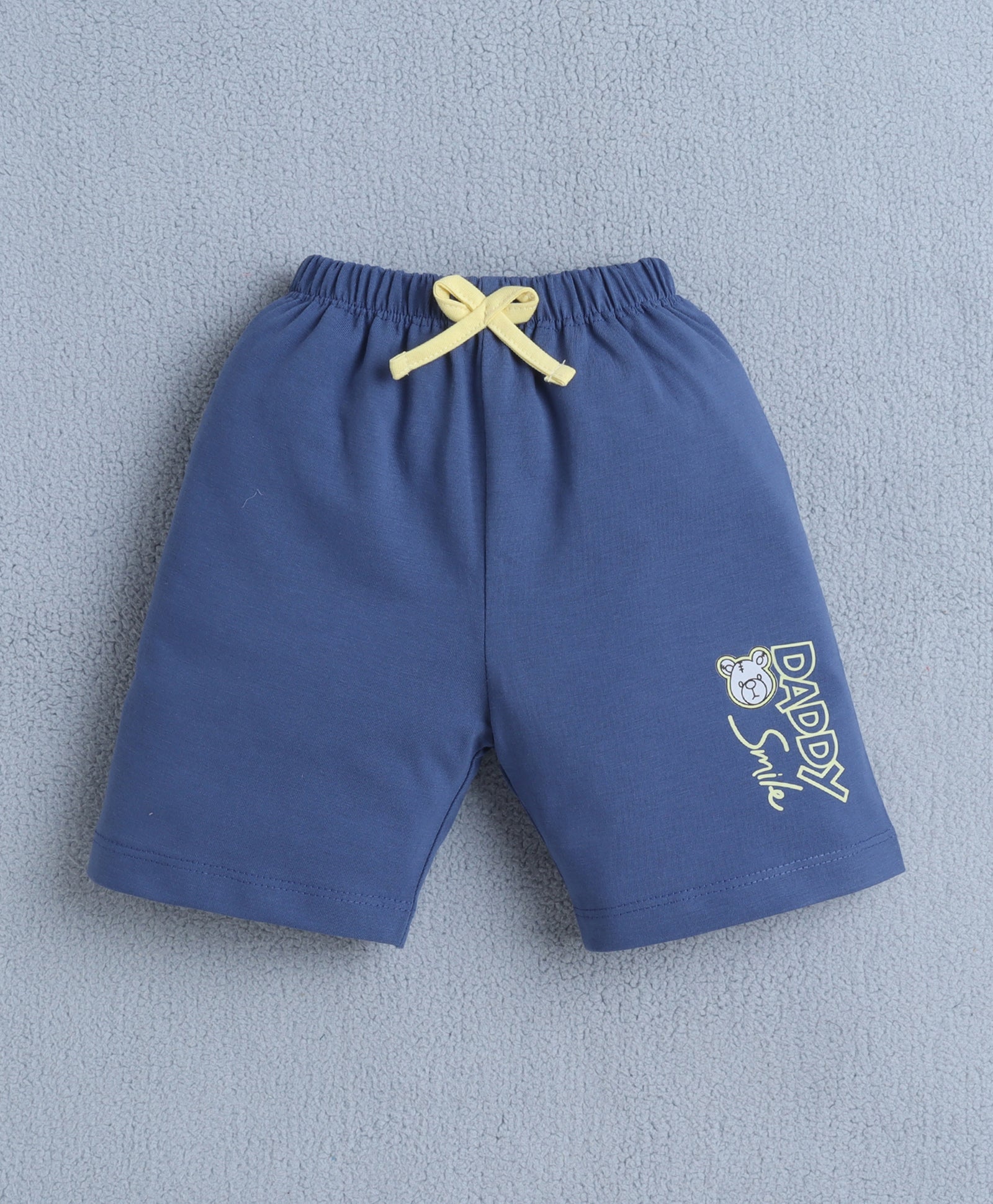 BUMZEE Yellow & Blue Boys Half Sleeves T-shirt & Short Set