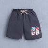 BUMZEE Peach & Grey Boys Half Sleeves T-shirt & Short Set
