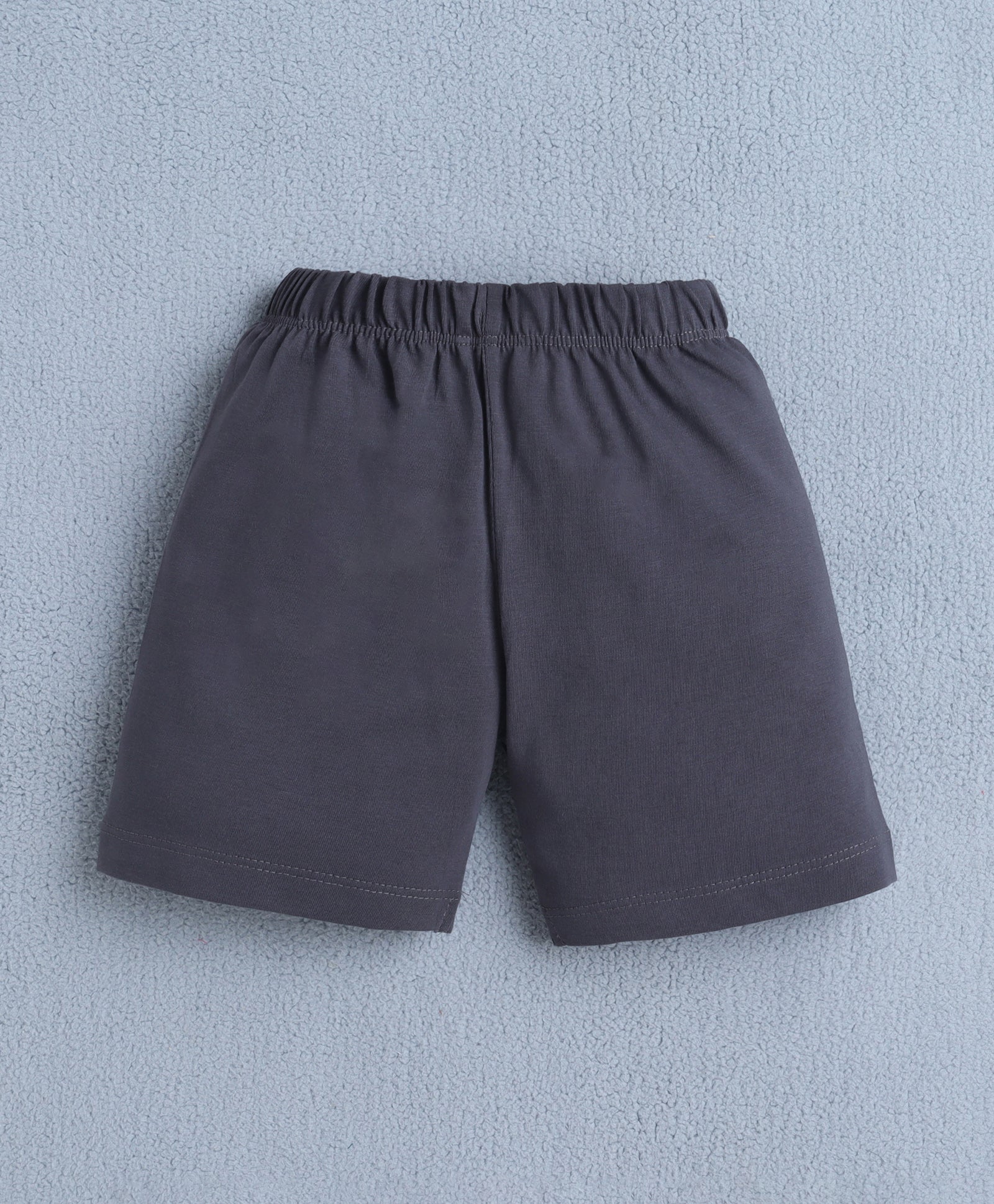 BUMZEE Peach & Grey Boys Half Sleeves T-shirt & Short Set