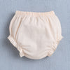 Peach Girls Cap Sleeves Frock With Panty