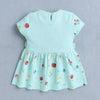 Mint Green Girls Cap Sleeves Frock With Panty