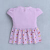Lilac Girls Cap Sleeves Frock With Panty