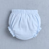 Sky Blue Girls Cap Sleeves Frock With Panty