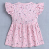 Pink Girls Cap Sleeves Frock With Panty