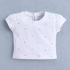 Pink & White Girls Cap Sleeves Frock With Inner Top & Panty