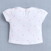 Pink & White Girls Cap Sleeves Frock With Inner Top & Panty
