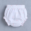 Pink & White Girls Cap Sleeves Frock With Inner Top & Panty