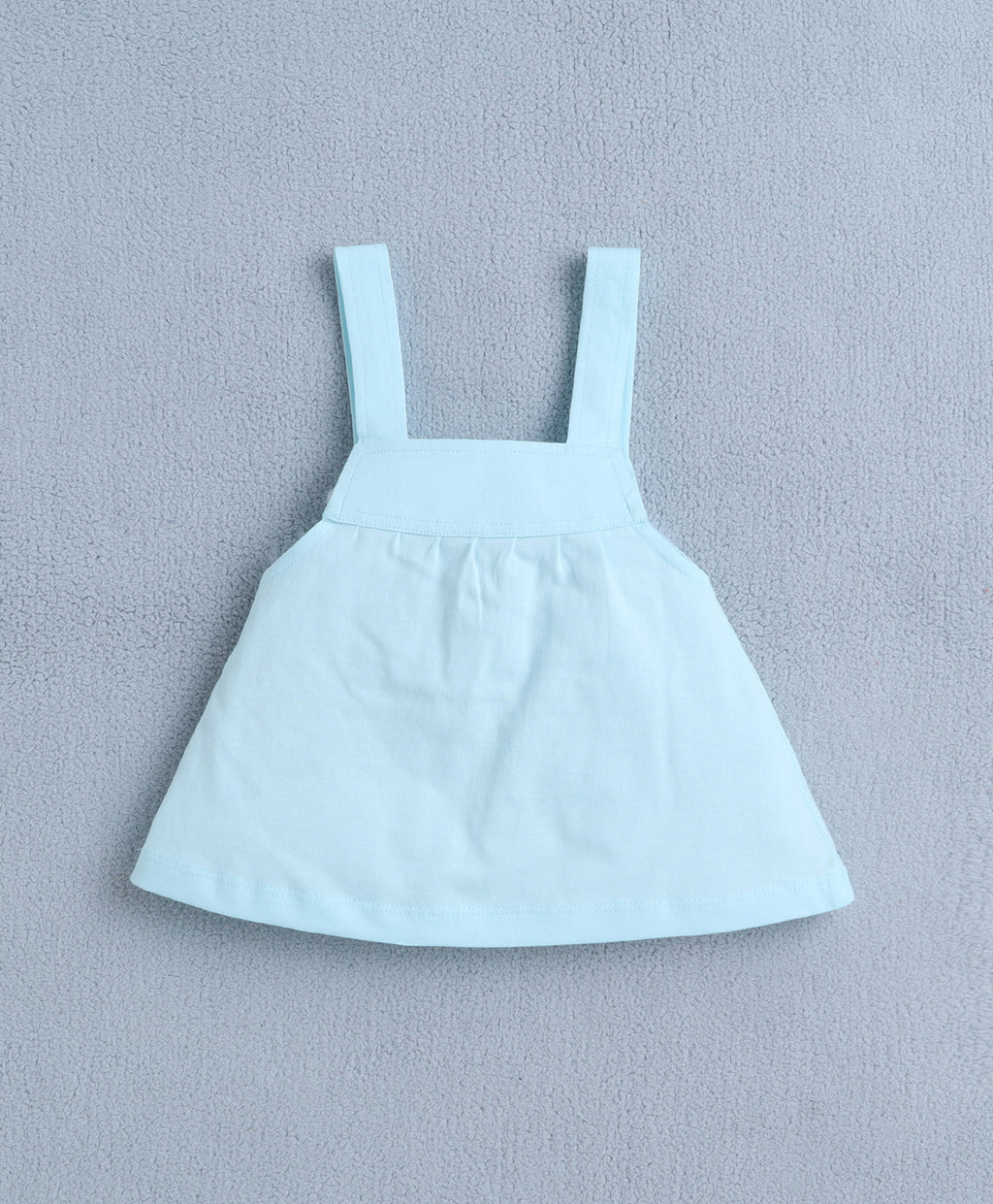 Sky Blue Polka Dot Frock, Cap Sleeves
