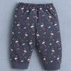 Peach & Navy Girls Cap Sleeves T-Shirt & Capri Set