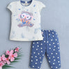 Lemon & Blue Girls Cap Sleeves T-Shirt & Capri Set