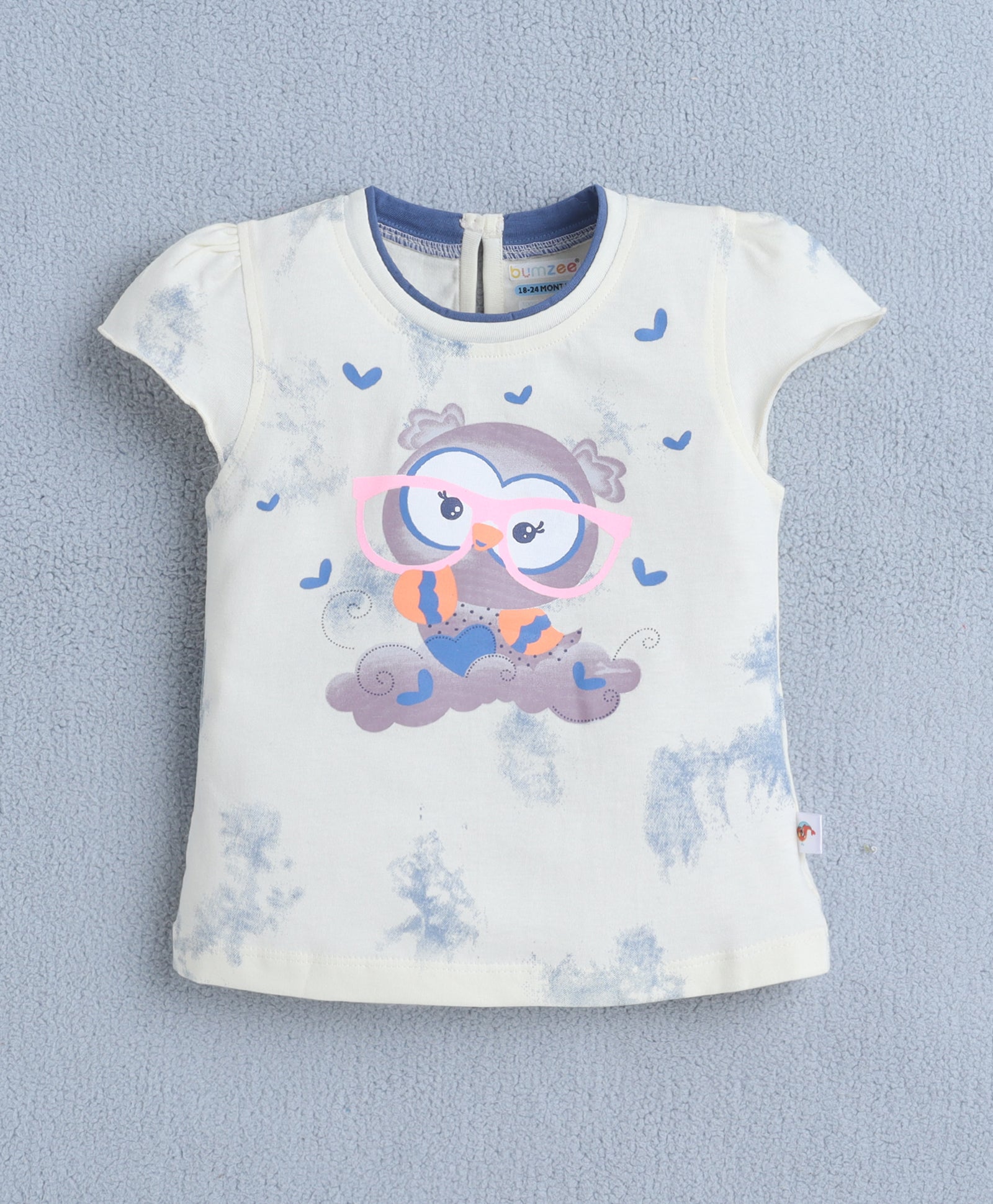 Lemon & Blue Girls Cap Sleeves T-Shirt & Capri Set