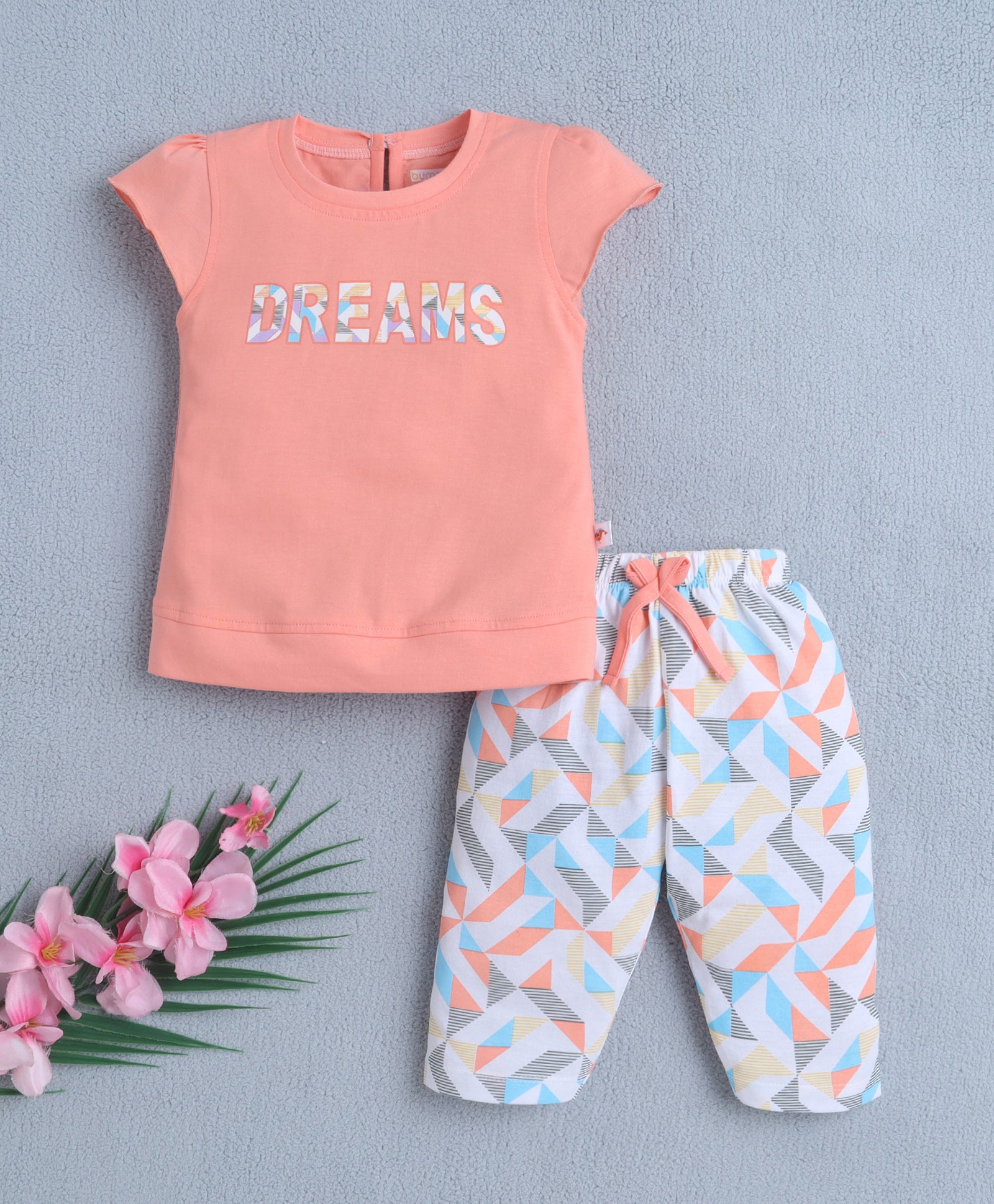 Soft Cotton T-Shirt & Capri Set – Easy Everyday Outfit for Girls | Bumzee